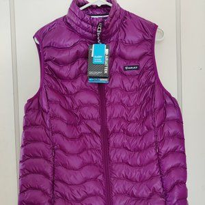 Ariat Women's Ideal 3.0 Down Vest XL Imperial Violet NWT